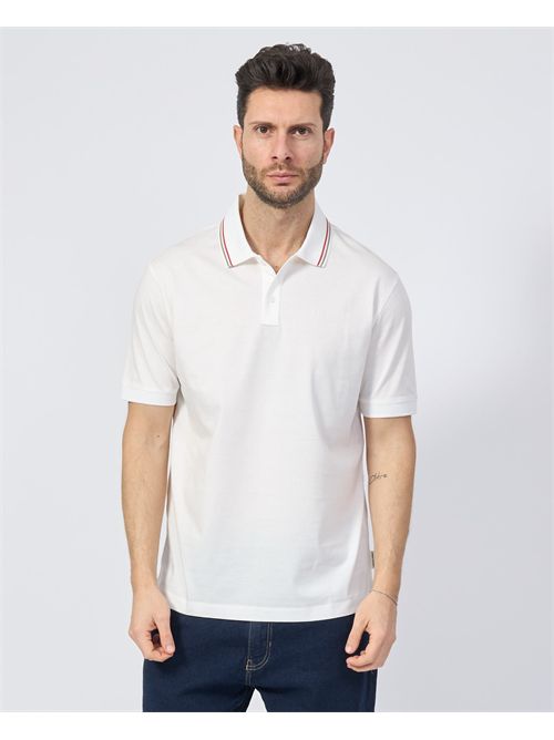 Armani Exchange men's polo shirt with striped collar ARMANI EXCHANGE | XM000466-AF10337U0009